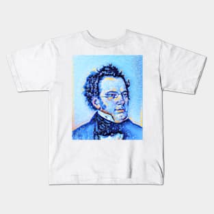 Franz Schubert Portrait | Franz Schubert Artwork | Franz Schubert Painting 13 Kids T-Shirt